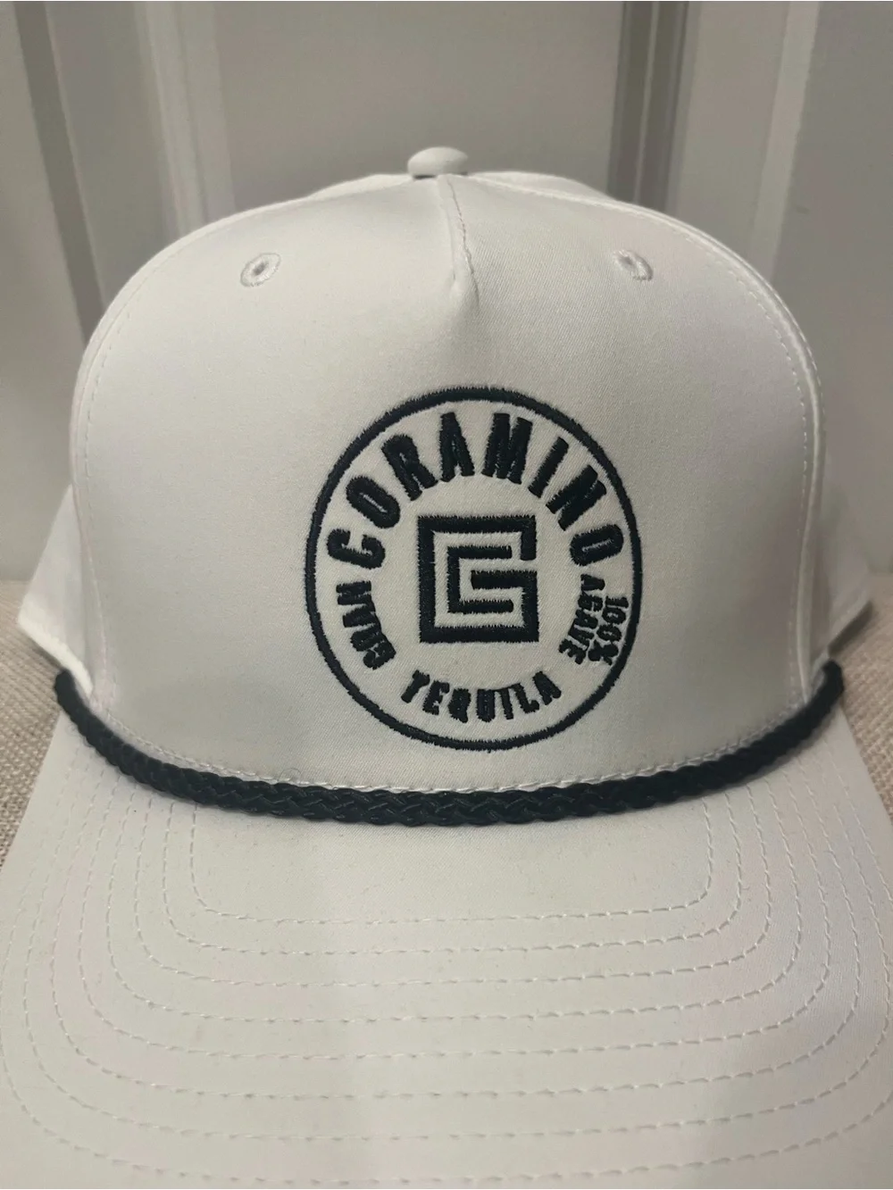 NEW MEN'S WHITE BASEBALL HAT- GRAN CORAMINO TEQUILA
